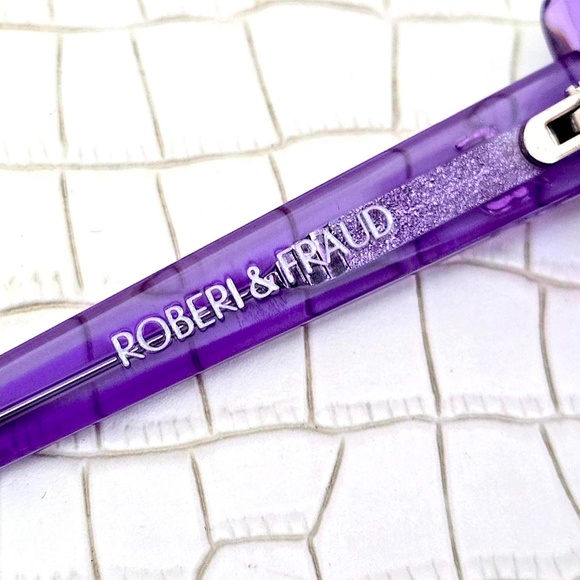 Rare New Roberi & Fraud \'Geraldine\' Sunglasses FR 8005 Purple main image 7